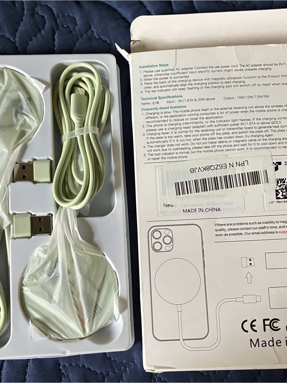 Andys Magnetic Fast Wireless Chargers, pack of 2 - Picture 3 of 3